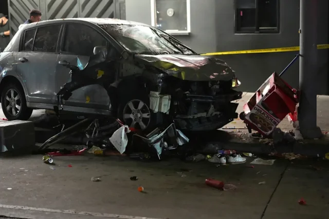 30 injured after driver plows into crowd outside L.A